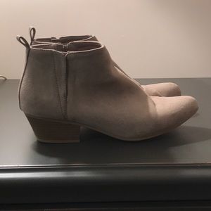 Old Navy Taupe Booties size 9 worn once